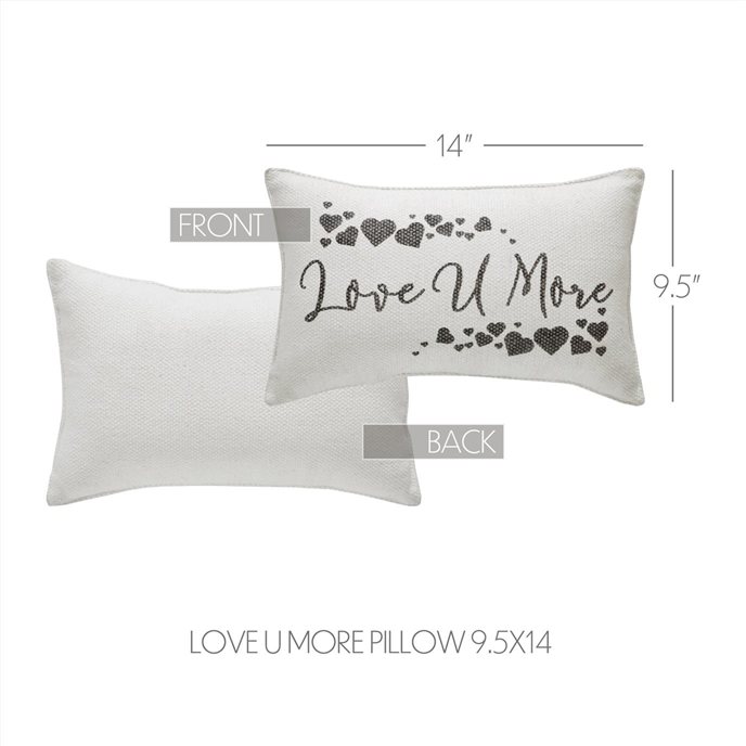 Finders Keepers Love U More Pillow 9.5x14 Thumbnail