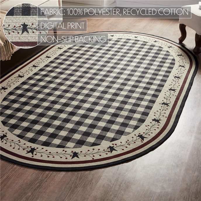 Pip Vinestar Polyester Rug Oval 60x96 Thumbnail