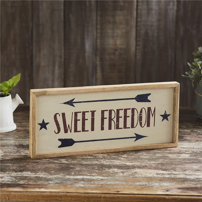 Sweet Freedom Wooden Sign 7x16 Thumbnail