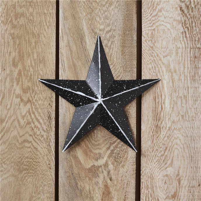 Metal Star Speckled Distressed Black 8x8 Thumbnail