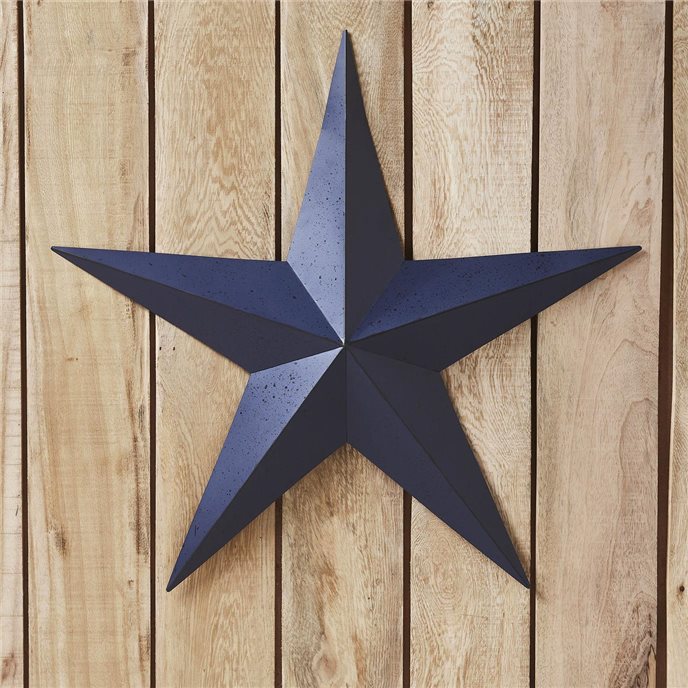 Metal Star Speckled Distressed Navy 24x24 Thumbnail