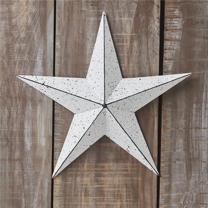 Metal Star Speckled Distressed White 12x12 Thumbnail