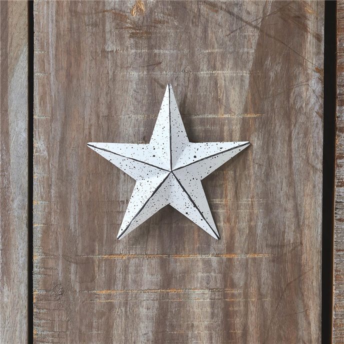 Metal Star Speckled Distressed White 4x4 Thumbnail