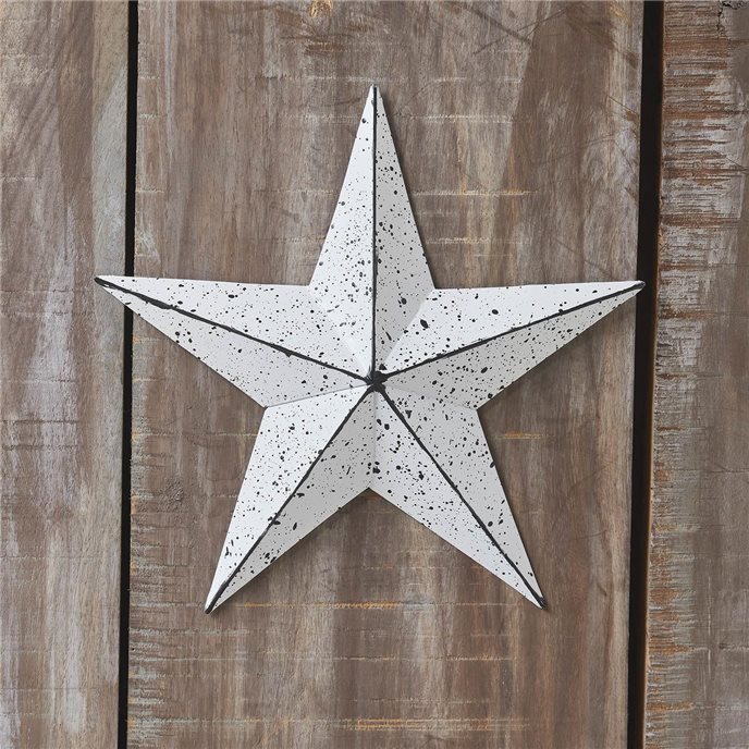 Metal Star Speckled Distressed White 8x8 Thumbnail