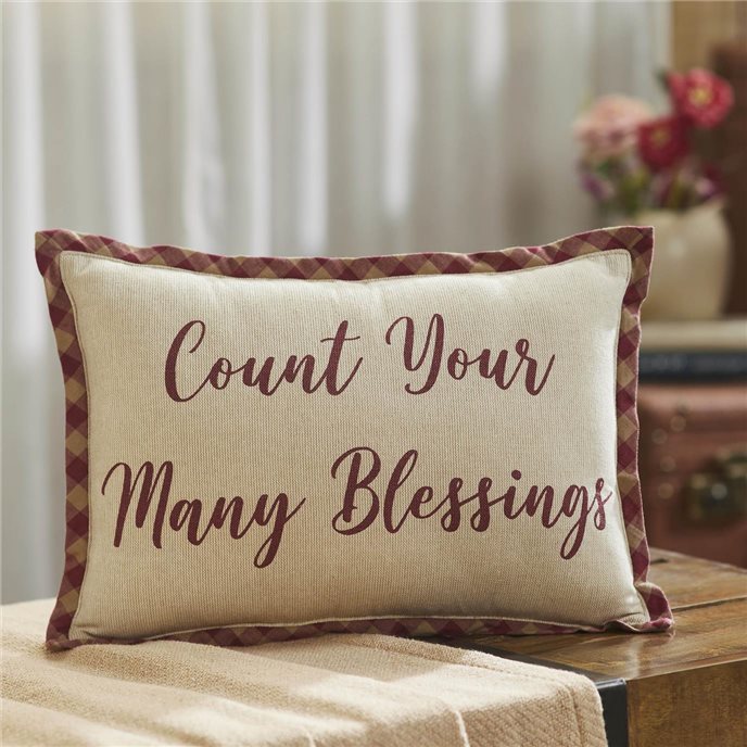 Harvest Blessings Count Your Many Blessings Pillow 9.5x14 Thumbnail