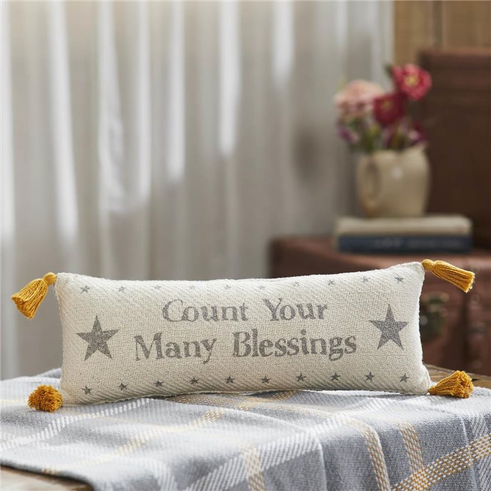 Harvest Blessings Count Your Many Blessings Woven Pillow 5x15 Thumbnail