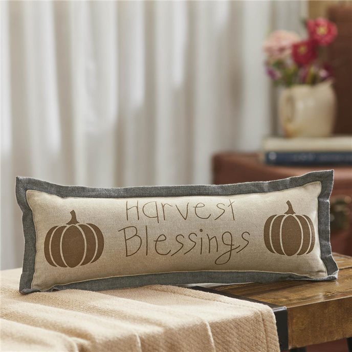 Harvest Blessings Pumpkin Pillow 5x15 Thumbnail