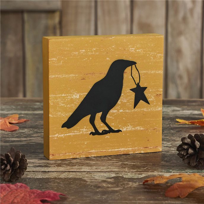 Prim Star Raven Mustard Base MDF Sign 5x5 Thumbnail