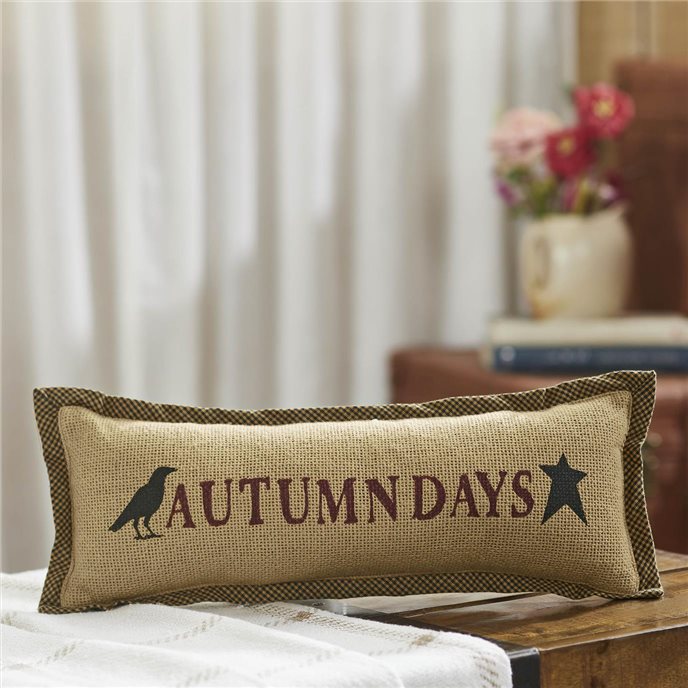 Raven Harvest Autumn Days Pillow 5x15 Thumbnail