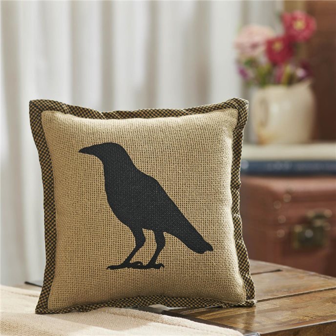 Raven Harvest Raven Pillow 9x9 Thumbnail