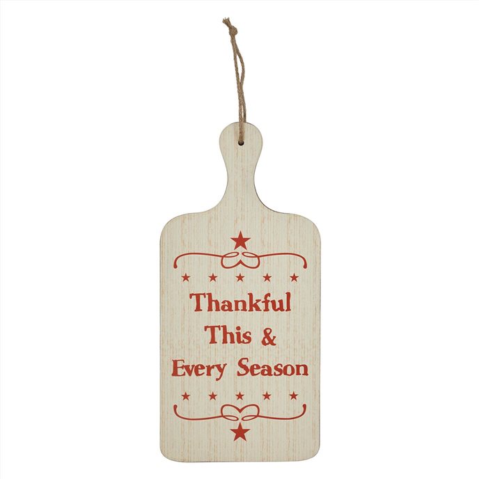 Thankful This &amp; Every Season MDF Cutting Board Sign 18x8.5 Thumbnail