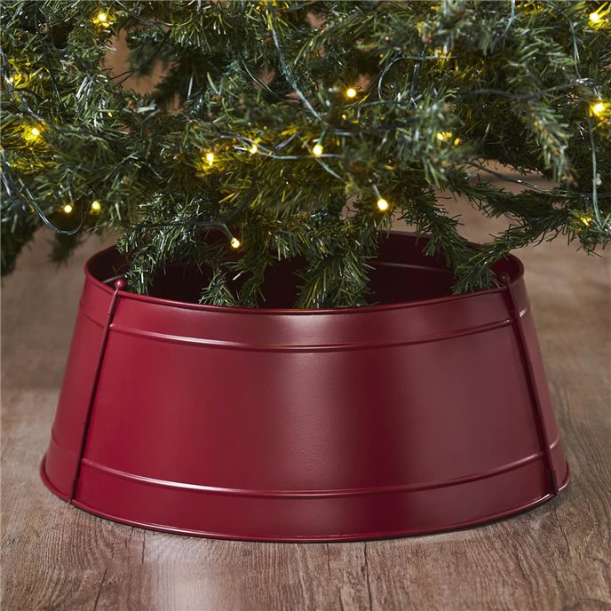 Christmas Tree Collar Metal Burgundy 8x20x20 Thumbnail