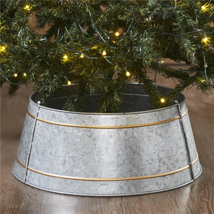 Christmas Tree Collar Metal Galvanized 8x20x20 Thumbnail