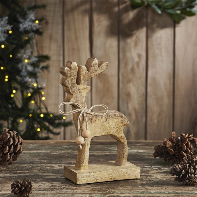 Reindeer Wooden Figurine 8x4.5x2.5 Thumbnail