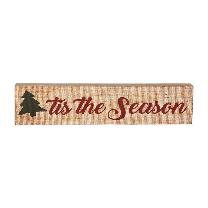 Tis The Season Block Sign 3x13 Thumbnail