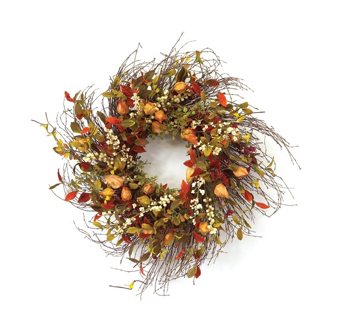 Cape Gooseberry Wreath 20"D Thumbnail