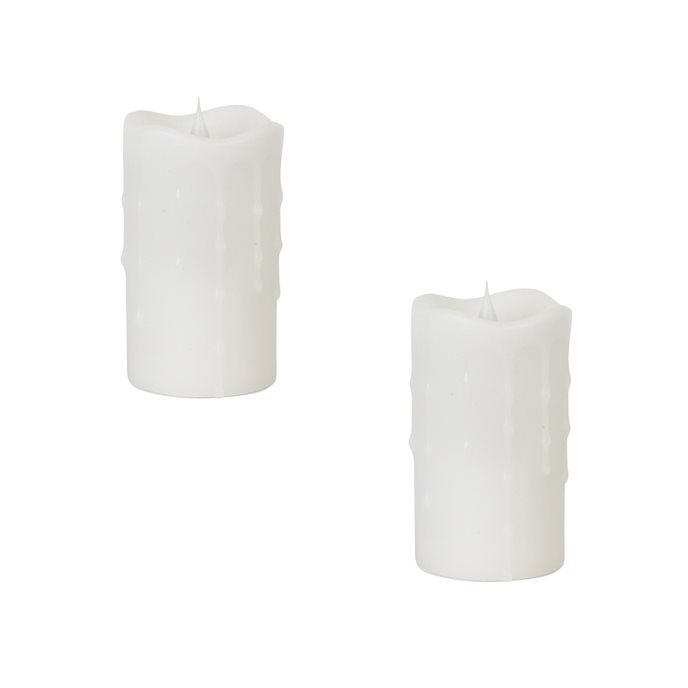 Simplux Designer LED Dripping Candle with Moving Flame and Remote (Set of 2) Thumbnail