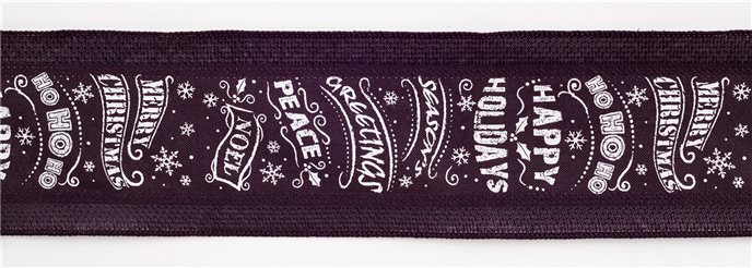 Black and White Christmas Sentiment Ribbon (Set of 3) Thumbnail