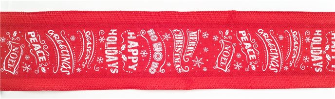 Red and White Christmas Sentiment Ribbon (Set of 3) Thumbnail