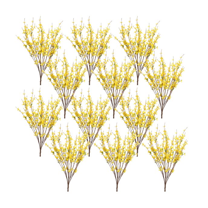 Forsythia Floral Bush (Set of 12) Thumbnail