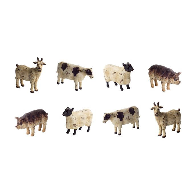 Rustic Farm Animal Figurine (Set of 8) Thumbnail