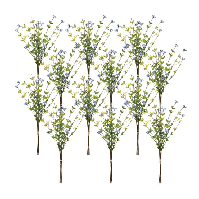 Blue Berry Foliage Spray (Set of 12) Thumbnail