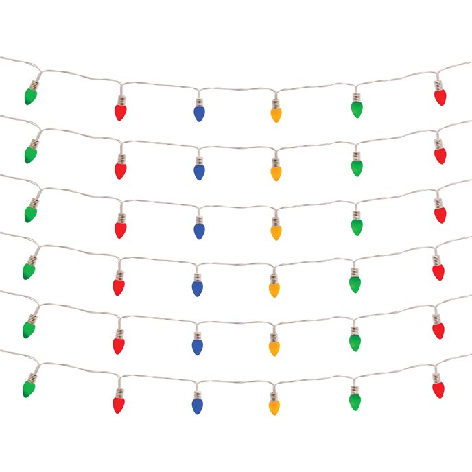 LED Lighted Strand with Classic Bulb Design (Set of 6 Strands) Thumbnail