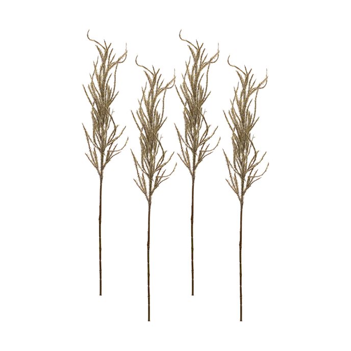 Flocked Beige Pampas Grass Spray (Set of 4) Thumbnail