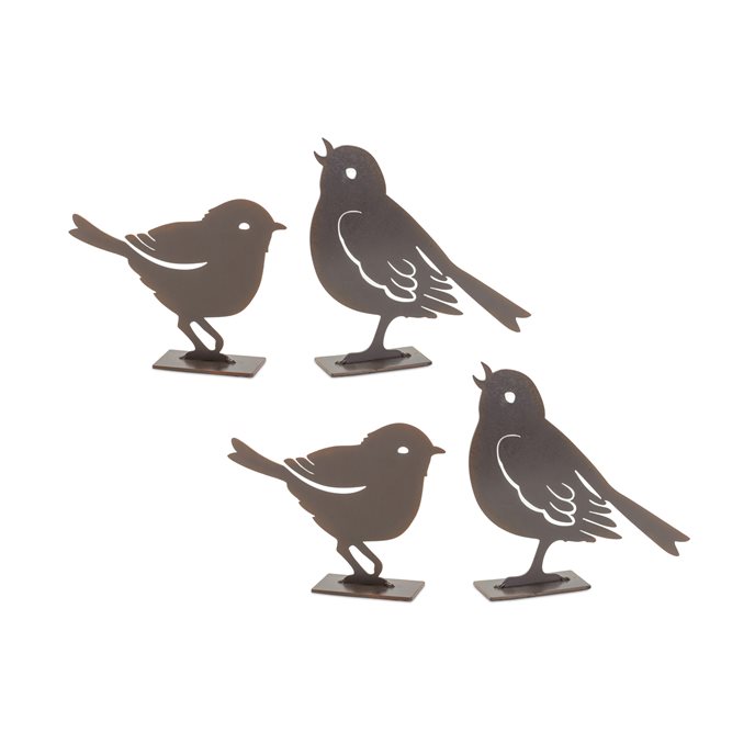 Metal Cut Out  Bird Figurine (Set of 2) Thumbnail