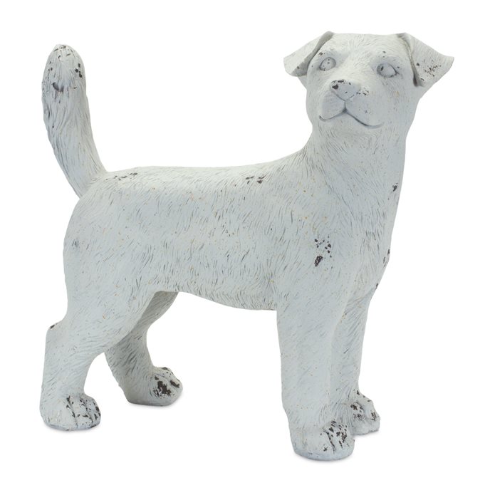 Stone Dog Garden Statue 14.25"H Thumbnail