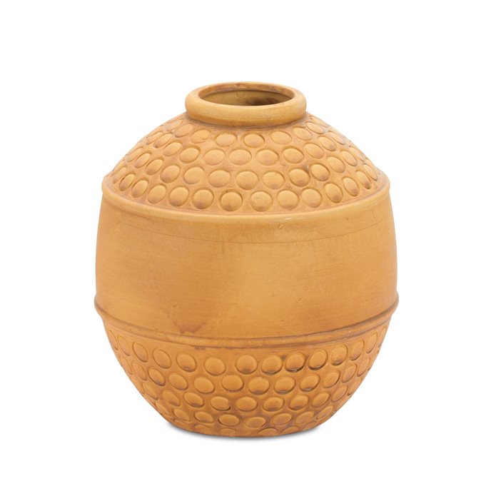 Bubbled Terra Cotta Vase 8"H Thumbnail