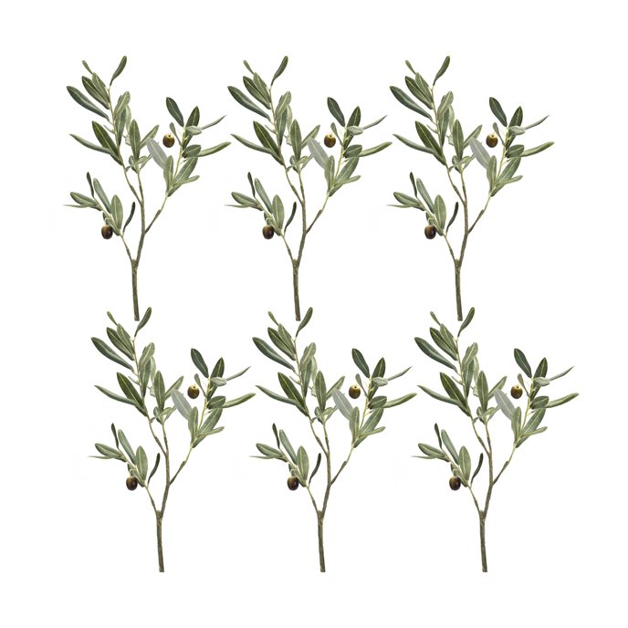 Olive Leaf Branch Spray (Set of 6) Thumbnail