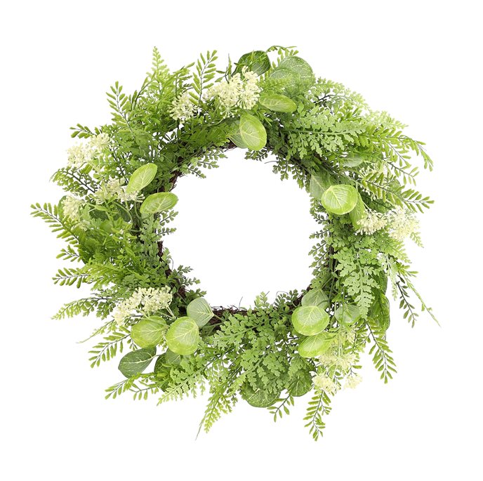 Mixed Fern Foliage Wreath 27.5"D Thumbnail