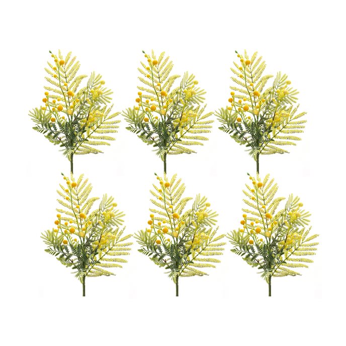 Mimosa Leaf Berry Spray (Set of 6) Thumbnail