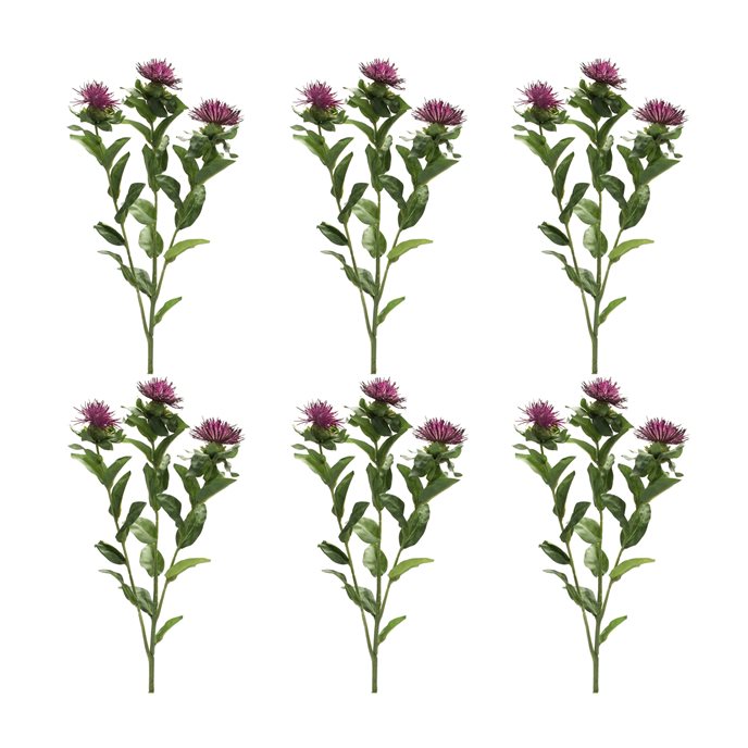 Purple Thistle Floral Spray (Set of 6) Thumbnail