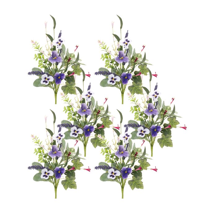 Mixed Pansy Floral Spray (Set of 6) Thumbnail