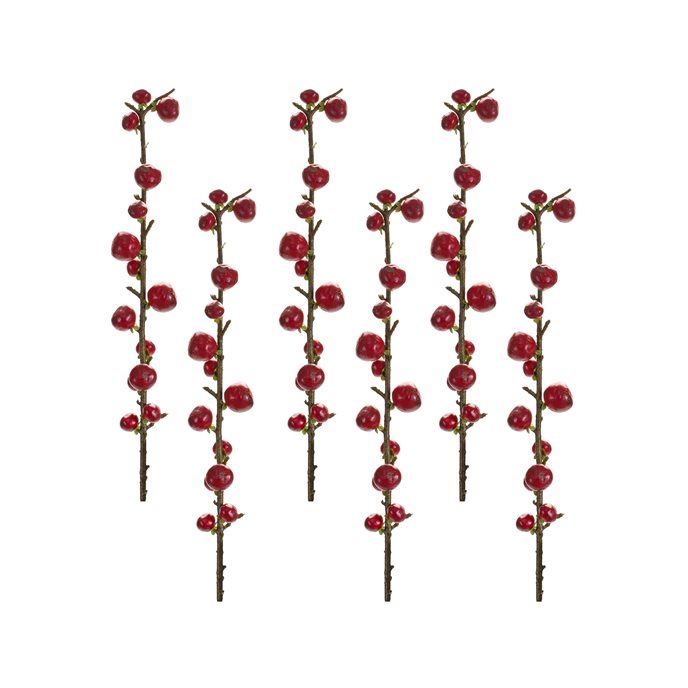 Red Berry Twig Stem (Set of 6) Thumbnail