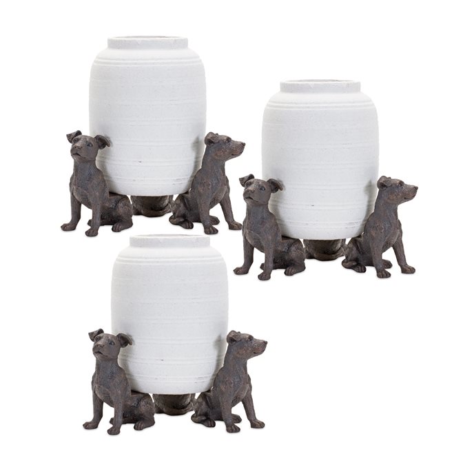 Mini Sitting Dog Pot Hanger (Set of 6) Thumbnail