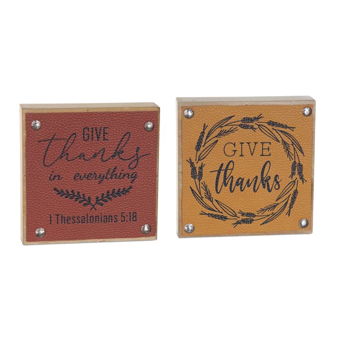 Give Thanks Harvest Sign (Set of 6) Thumbnail