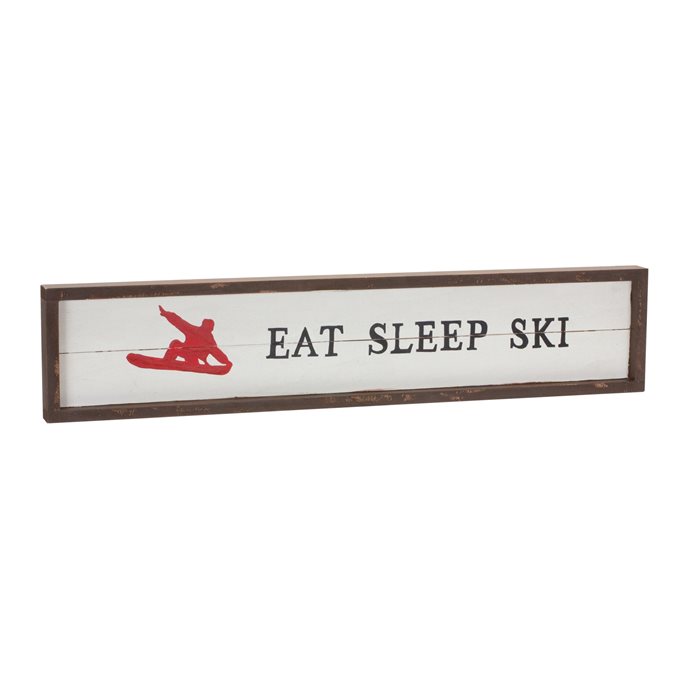 Eat Sleep Ski Sign 23"L Thumbnail