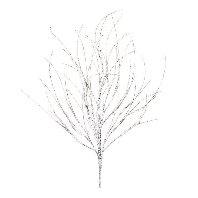 Flocked Birch Twig Branch (Set of 12) Thumbnail