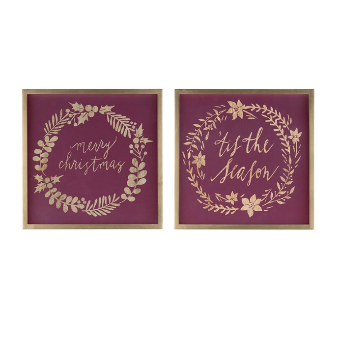 Framed Holiday Sentiment Sign (Set of 2) Thumbnail