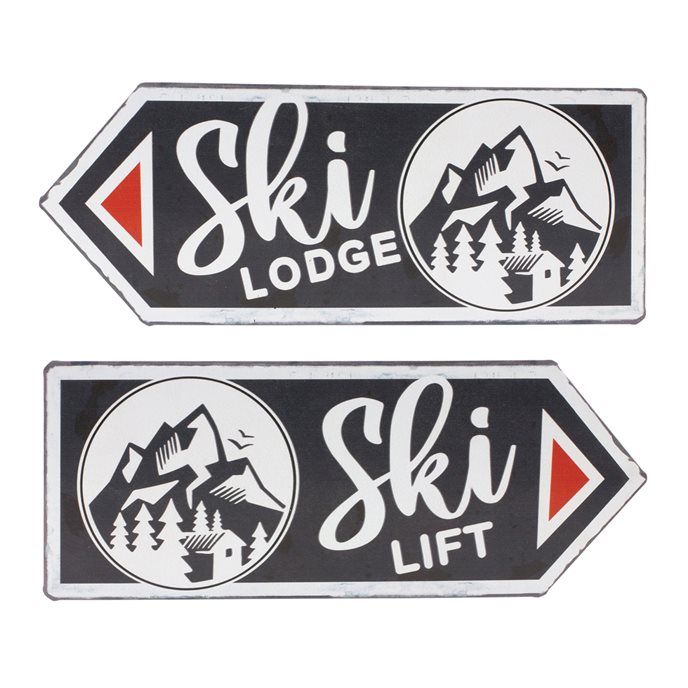 Ski Lift Lodge Sign (Set of 6) Thumbnail