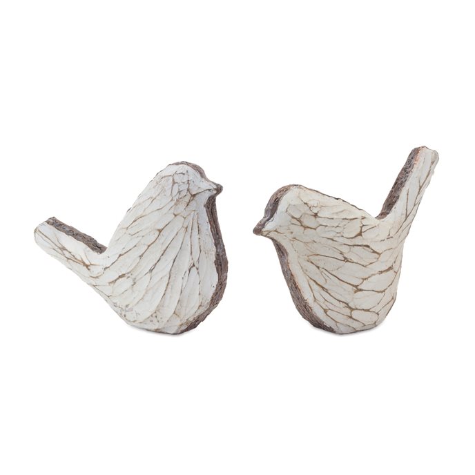 Carved Bird Figurine (Set of 4) Thumbnail