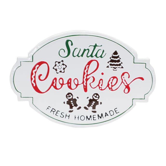 Santa Cookies Sign 18.25"L Thumbnail