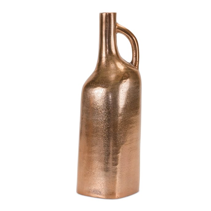 Copper Metal Bottle Vase 12"H Thumbnail