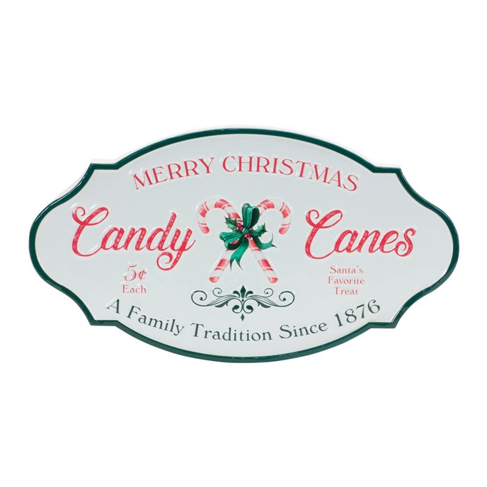 Candy Canes Wall Sign 17.75"L Thumbnail