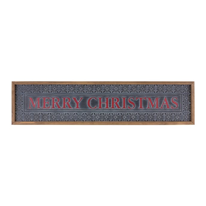 Ornate Metal Merry Christmas Sign 34"L Thumbnail