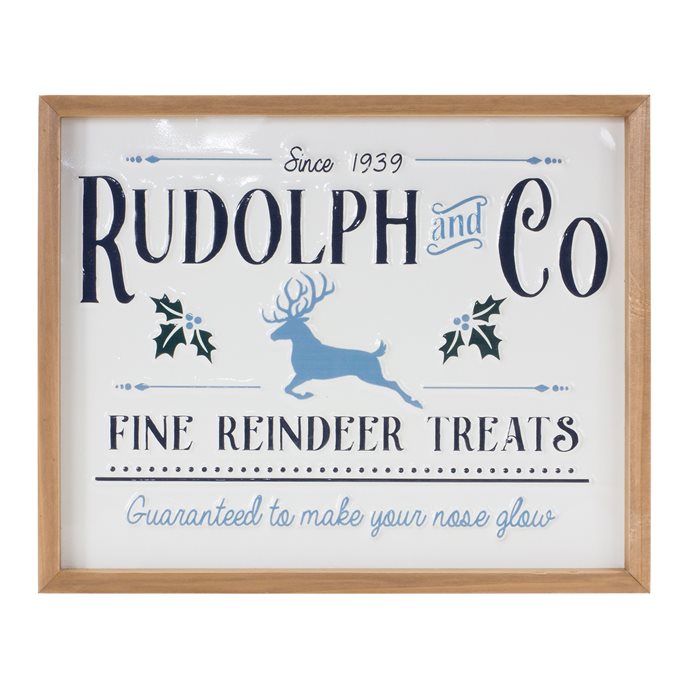 Rudolf & Co Reindeer Sign 15.75"L Thumbnail