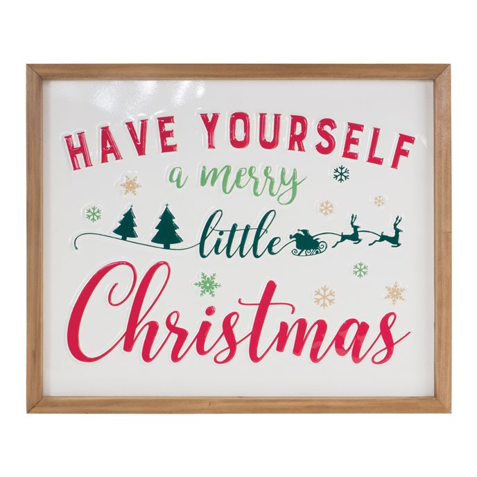 Merry Little Christmas Sign 15.75"L Thumbnail